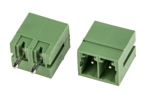 Product image for 3.81mm PCB terminal block,vert header,2P