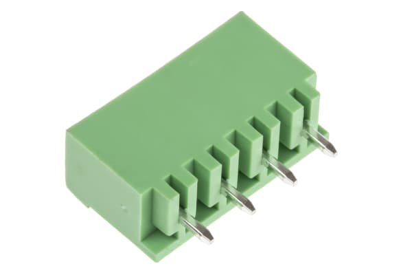 Product image for 5.08 PCB terminal block, vert header, 4P