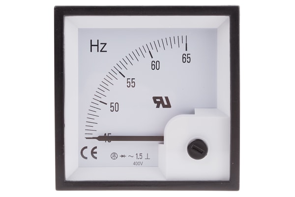 Product image for Frequency Meter 72x72 90 deg scale 400V