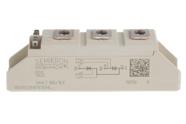 Product image for DUAL SERIES THYRISTOR 1600V 106A MODULE