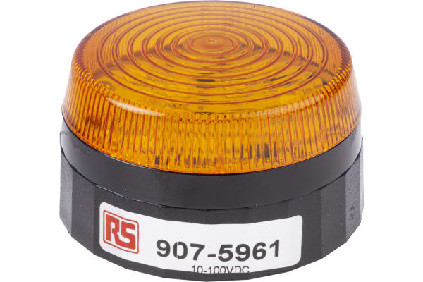 Product image for LED Beacon, Amber, Low Prof, 10-100Vdc