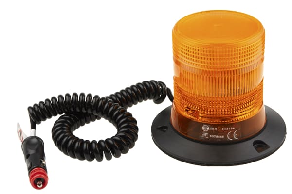 Product image for LED Beacon, Amber, Magnetic, 10-30Vdc