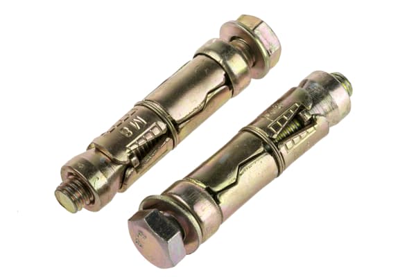 Product image for 8X10 LOOSE BOLT SHLD ANCH ZINC & YELLOW