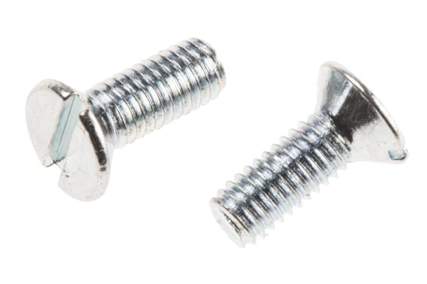 Product image for ZnPt stl slot csk head screw,M3x8mm