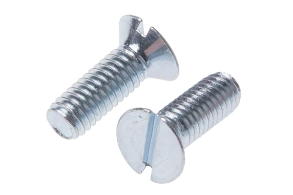 Product image for ZnPt stl slot csk head screw,M3.5x10mm