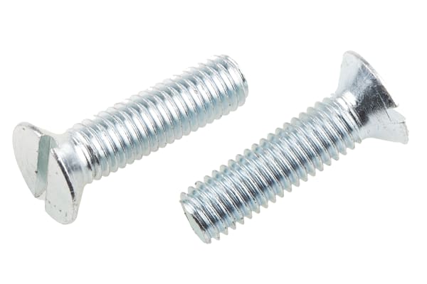 Product image for ZnPt stl slot csk head screw,M8x30mm