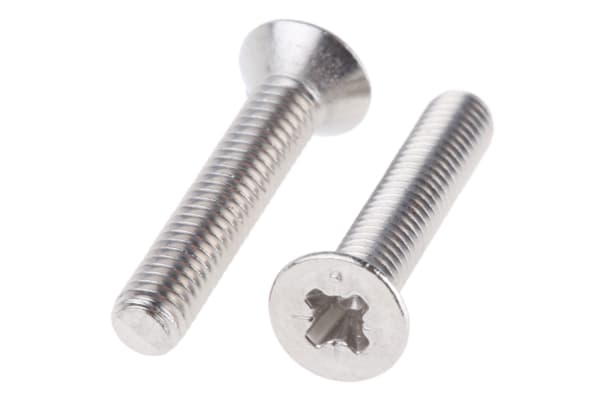 Product image for ZnPt stl cross csk head screw,M3x25mm