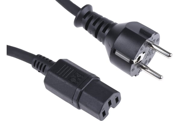 Product image for Power Cord C15 to Schuko 2m