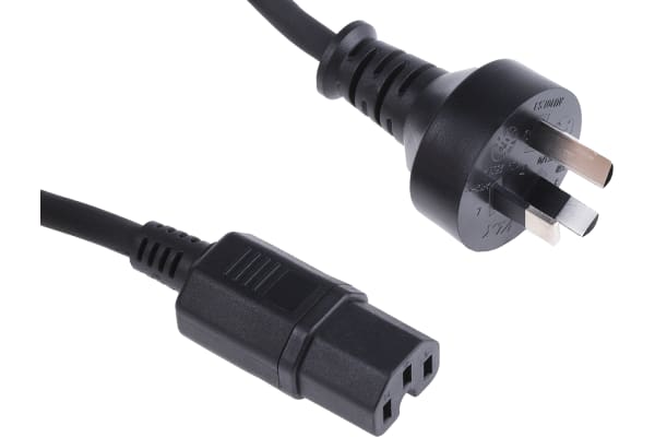 Product image for Power Cord C15 to Aust/NZ AS3112 2m