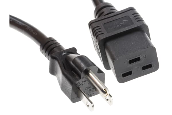 Product image for Power Cord C19 to Japan 3P 2m