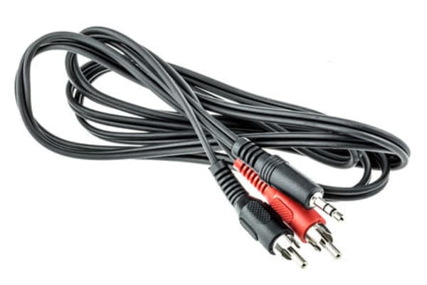 Product image for 3.5mm Stereo to Twin RCA Cable - 1 Metre