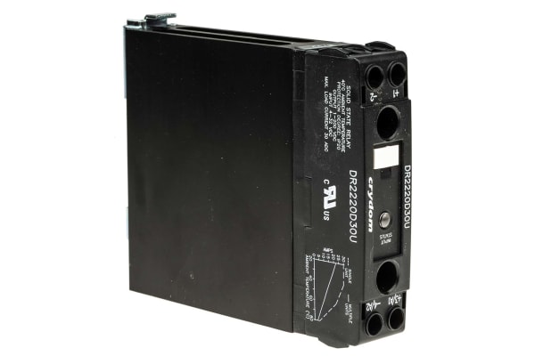 Product image for DIN SSR 200VDC/30A, 4-32VDC IN, R.CONF