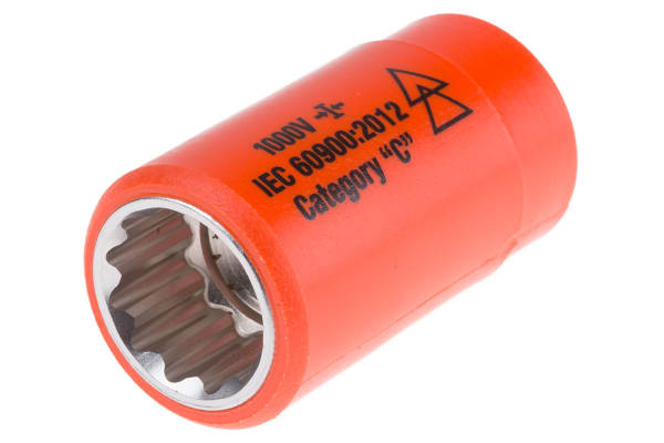 Product image for Insulated Sockets 1/2" Sq. Drive 17mm