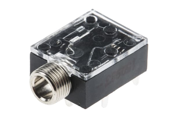 Product image for 3.5mm STEREO JACK SOCKET  WITH NUT