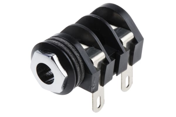 Product image for 1/4in MONO JACK SOCKET S4, BNB BLACK