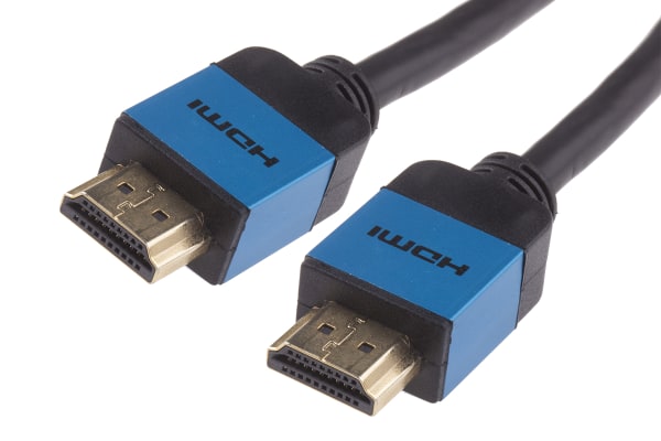 Product image for HDMI Cable, Slim Aluminium, Blue