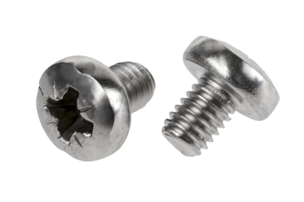 Product image for A2 s/steel cross pan head screw,M6x8mm