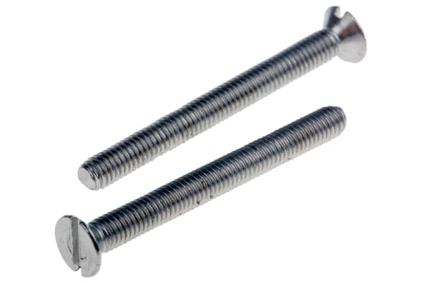 Product image for A2 s/steel slotted csk head screw,M3x30