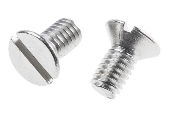 Product image for A2 s/steel slotted csk head screw,M4x8mm