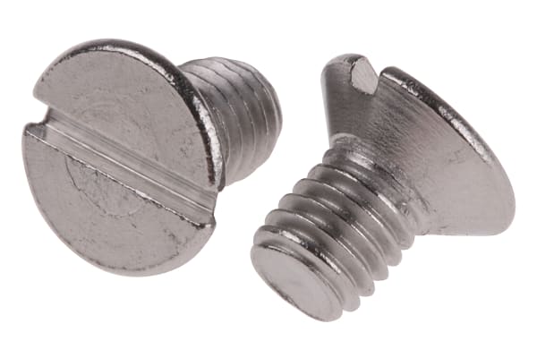 Product image for A2 s/steel slotted csk head screw,M5x8mm