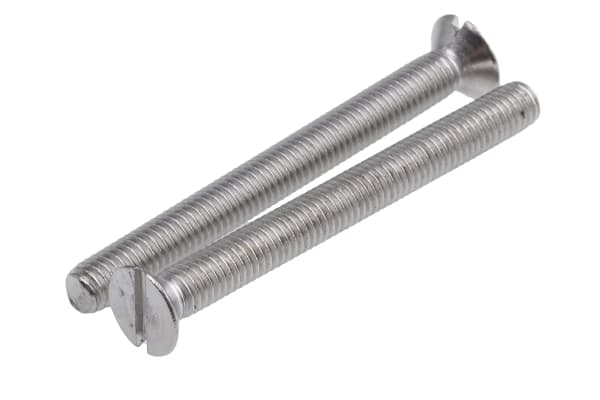 Product image for A2 s/steel slotted csk head screw,M5x50