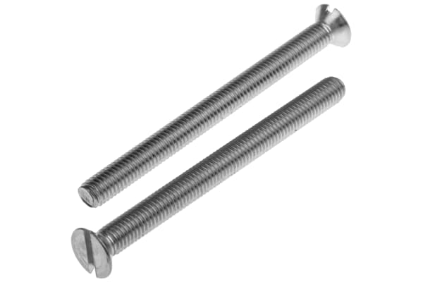 Product image for A2 s/steel slotted csk head screw,M5x60