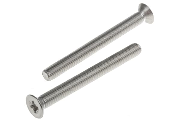 Product image for A2 s/steel cross csk head screw,M5x50mm