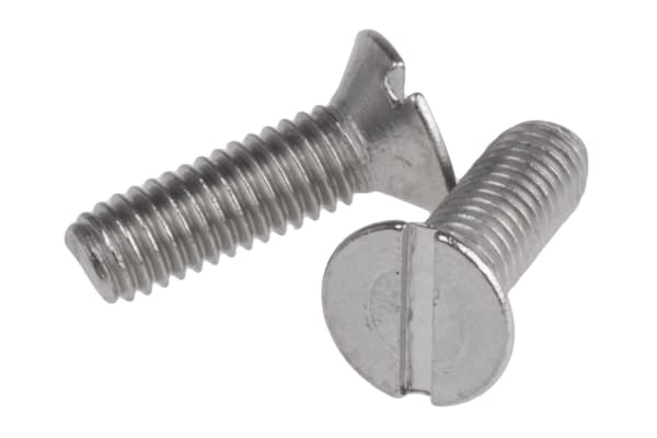 Product image for A4 s/steel slot csk head screw,M3x10mm