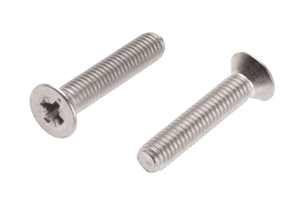 Product image for A4 s/steel cross csk head screw,M5x25mm