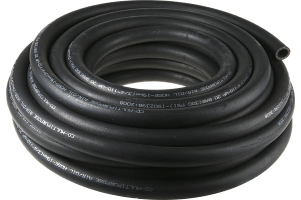 Product image for COMPRESSED AIR HOSE, BLACK, 19MM ID