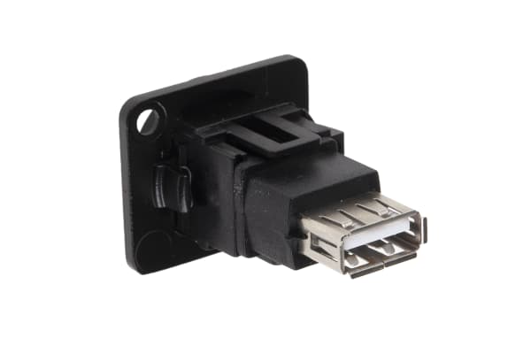 Product image for FT BLK METAL USB 2.0 A-A CSK XLR