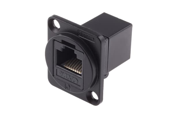 Product image for FT BLK METAL CAT6 RJ45 CSK XLR