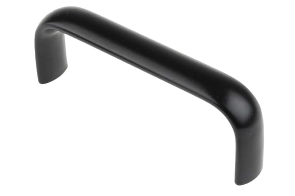 Product image for ALUMINIUM BLACK HANDLE 100X38MM