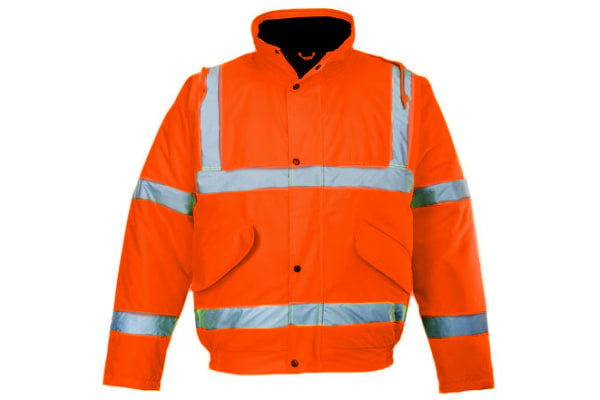 Product image for Hi-Vis Orange Motorway Jacket, XL