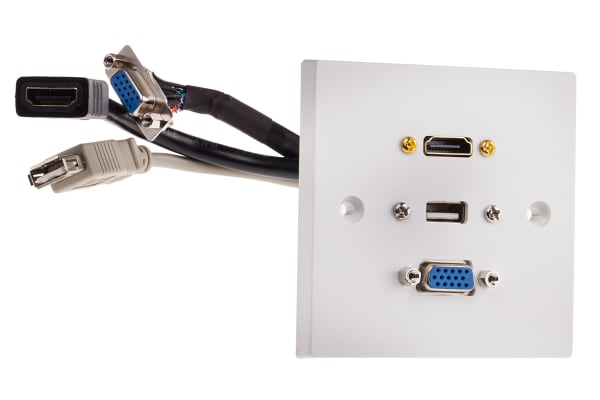 Product image for Single faceplate HDMI/SVGA/USB stub