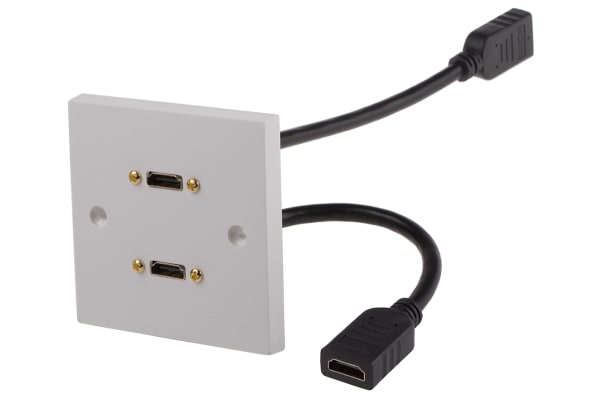 Product image for Single faceplate 2x HDMI 5m