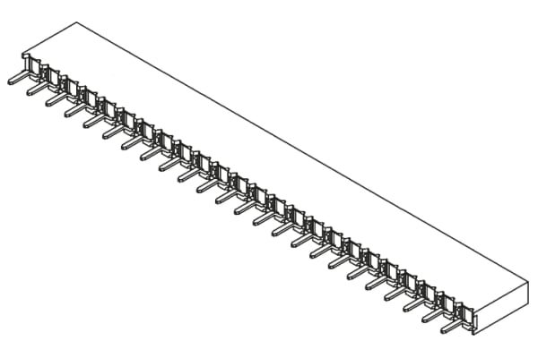 Product image for RECEPTACLE 2.54MM VERTICAL 24WAY