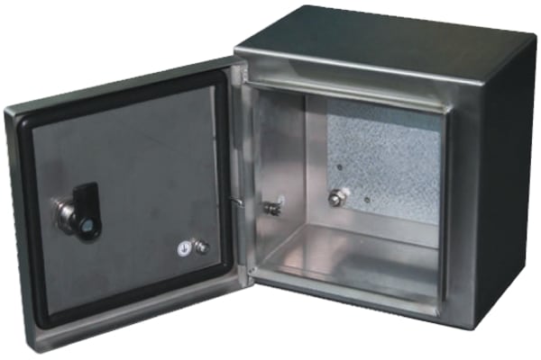 Product image for RS PRO 304 Stainless Steel Wall Box, IP66, 200mm x 300 mm x 400 mm