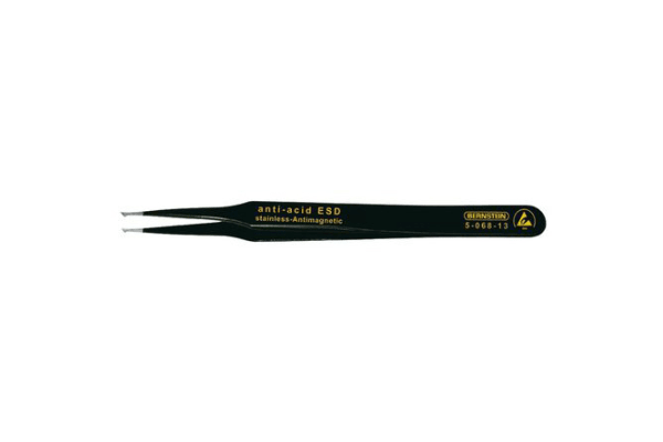 Product image for ESD-TWEEZERS, TIP ANGLED, 1.6 MM