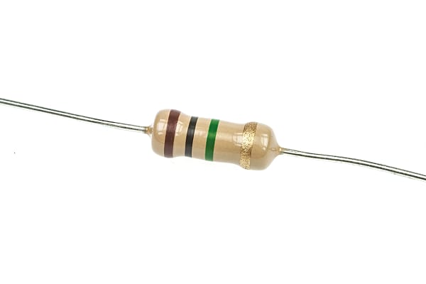 Product image for TE Connectivity 1MΩ Carbon Film Resistor 1W ±5% CFR100J1M0