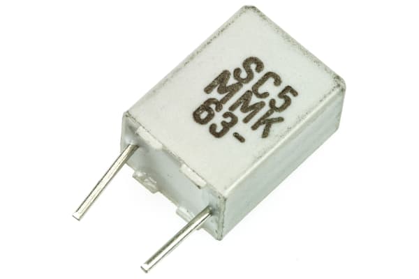 Product image for MMK5 radial poly cap,1uF 63V