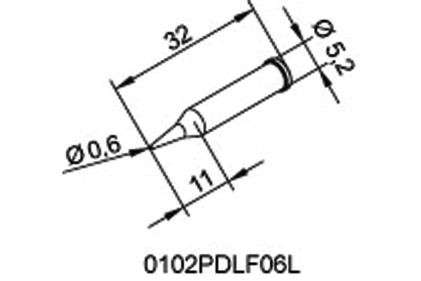 Product image for SOLDERING TIP ERSADUR