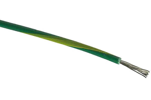 Product image for Grn/yel stranded switchgear cable,4sq.mm