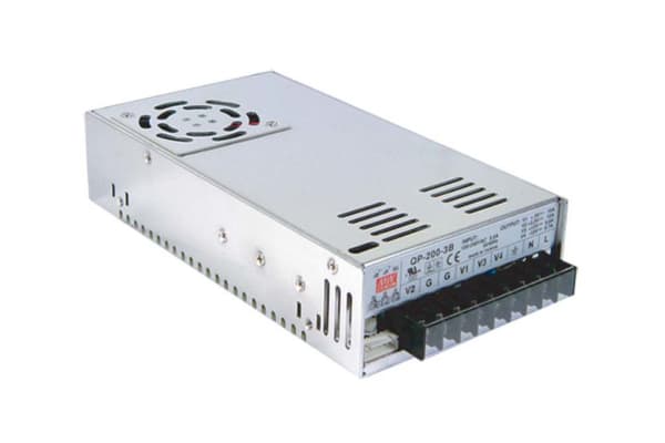 Product image for POWER SUPPLY,QP-200D,5/12/24/-12V,203W