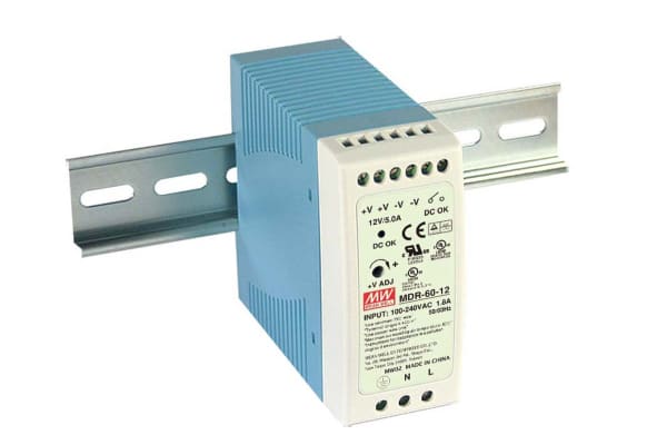 Product image for MDR-60-12 MINI DIN RAIL,12V 5A