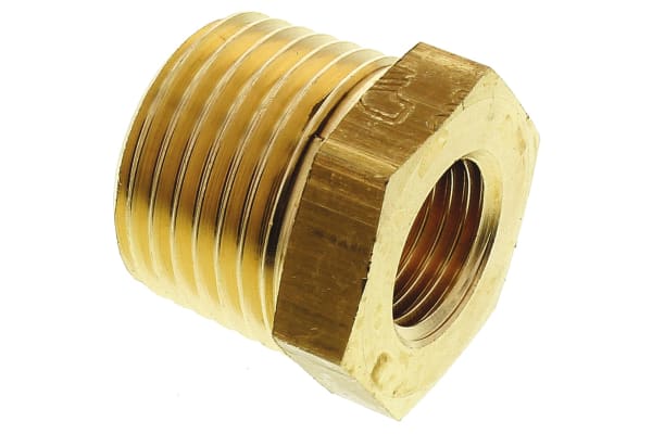 Product image for BRASS REDUCER,1/2 BSPT M X 1/4IN BSPP F