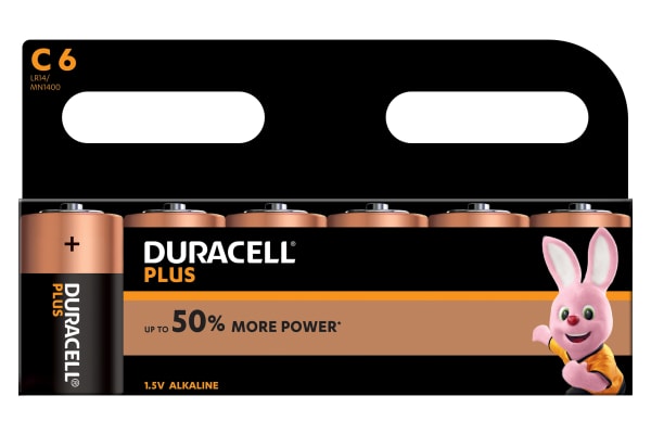 Product image for DURACELL PLUS POWER C ALKALINE