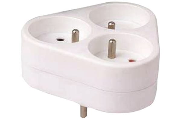 Product image for 3 WAY ADAPTOR MULTIPLE OUTLET