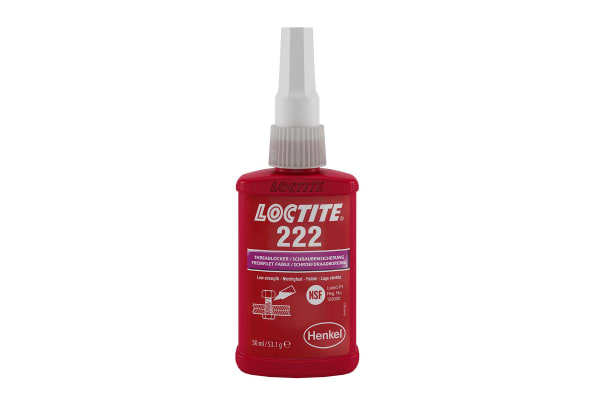 Product image for Loctite Loctite 222 Purple Threadlocking Adhesive, 50 ml, 24 h Cure Time