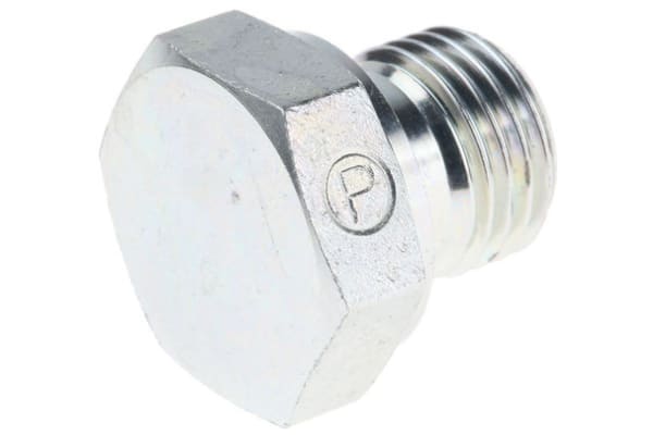 Product image for 1in BSPP hexagon head plug adaptor